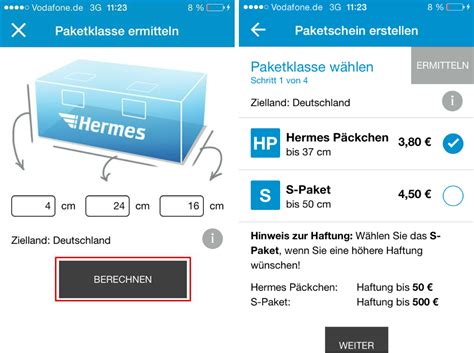 hermes päckchen kostrt|hermes pakete versand.